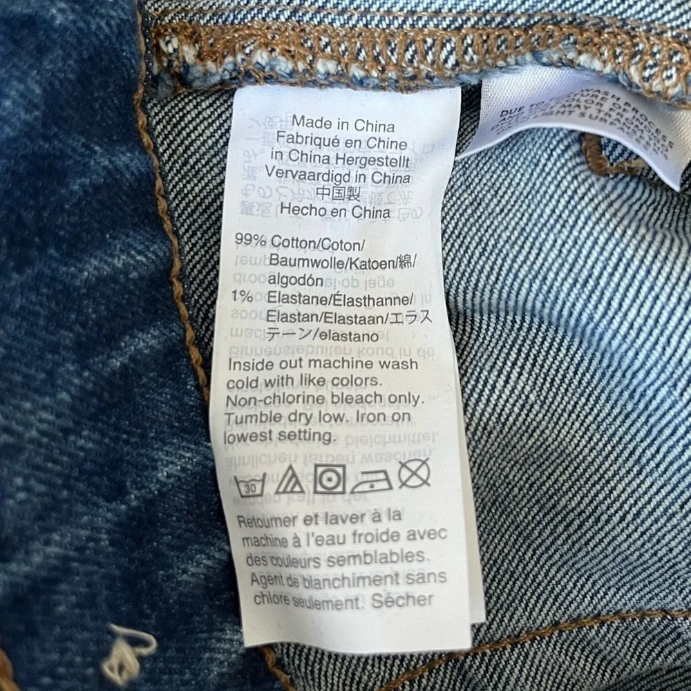 Madewell Classic Straight Jeans Marfield Wash Size 25